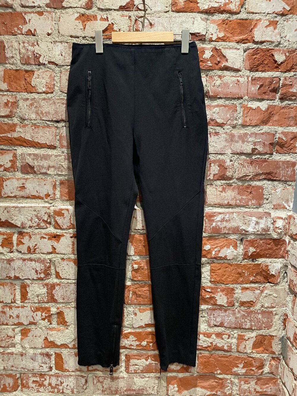RAG & BONE Size 10 Black Cigarette Leg stretch pant